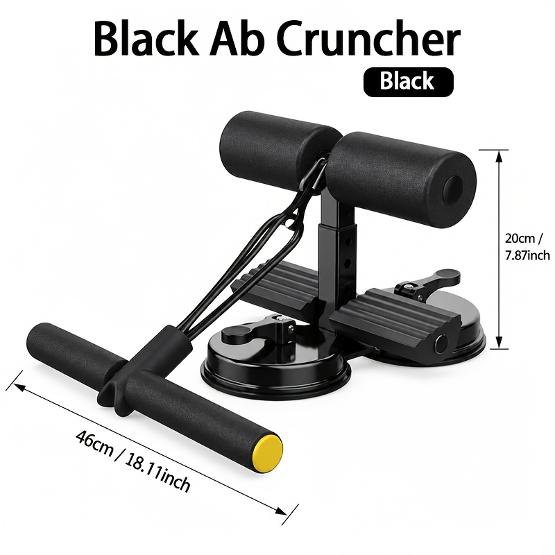 Image of Adjustable Assistant Home Fitness Equipment, With Anti-slip Suction Cups And Abdominal Straps - Adjustable Height (3 Levels) - Home Fitness, Office