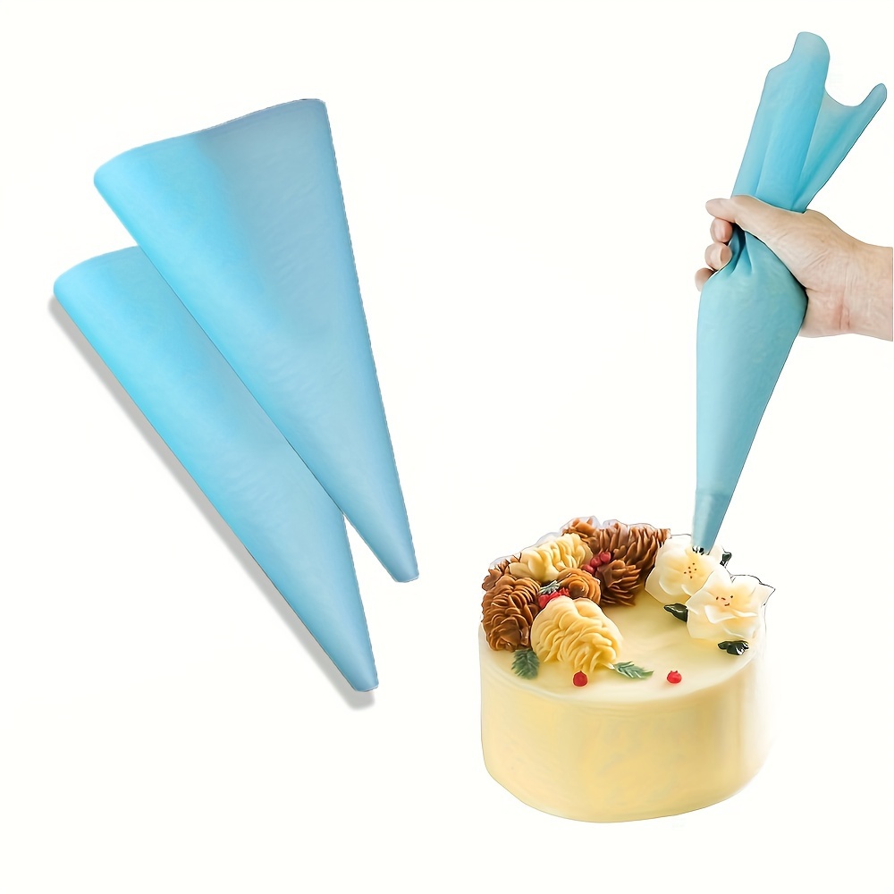 2pcs 16" Silicone Cake Decorating Bags - Reusable Icing Piping Bags For Cupcakes, & More - Essential Kitchen Baking Tools