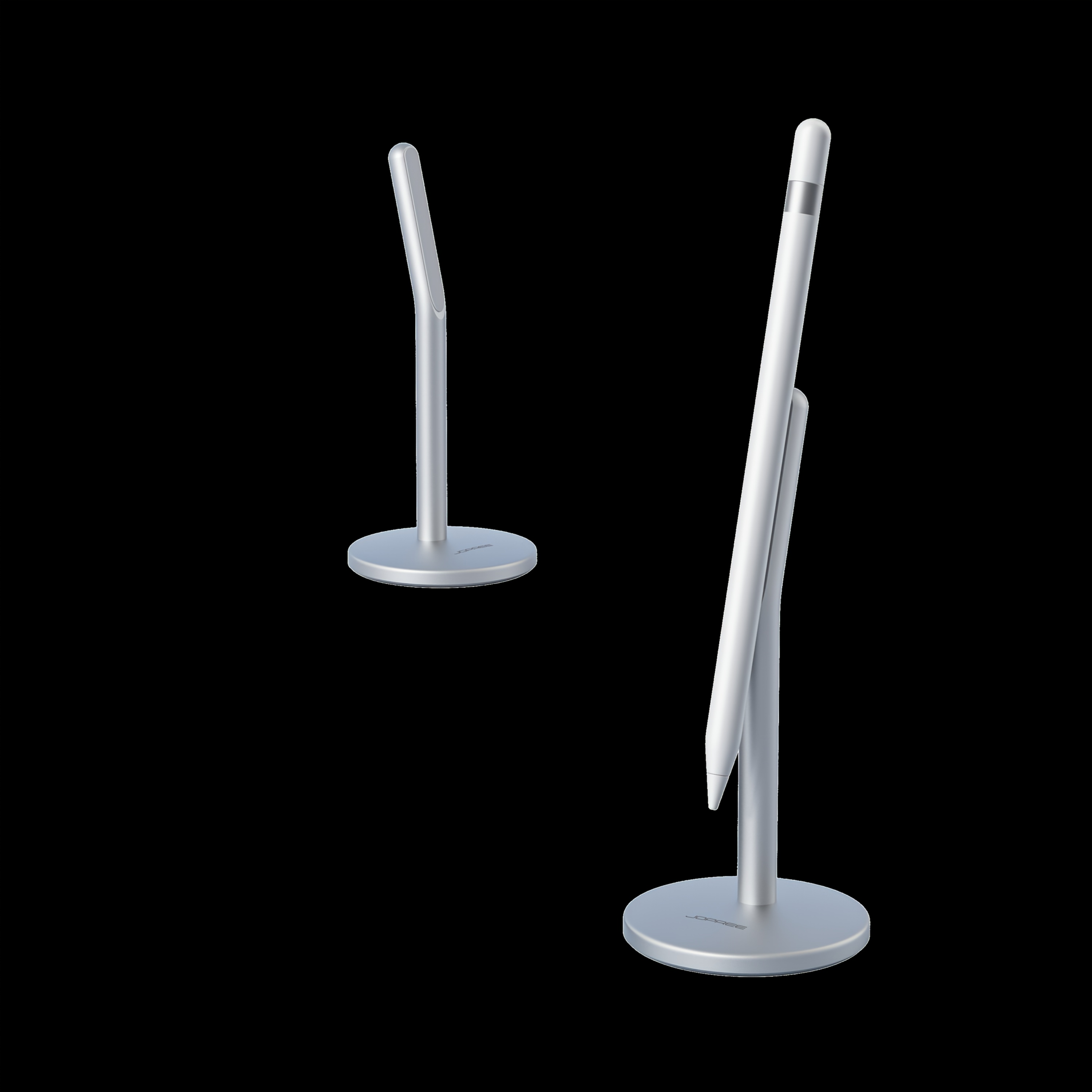 Starry Sky Gray Aluminum Alloy Magnetic Stand for Apple Pencil 2nd Generation - Sleek Design, Silicone Non-Slip Mat, Powerful Magnetic Attraction, Seamless Integration, iPad Stylus Holder|Modern Stylus Holder|Durable Stylus Holder