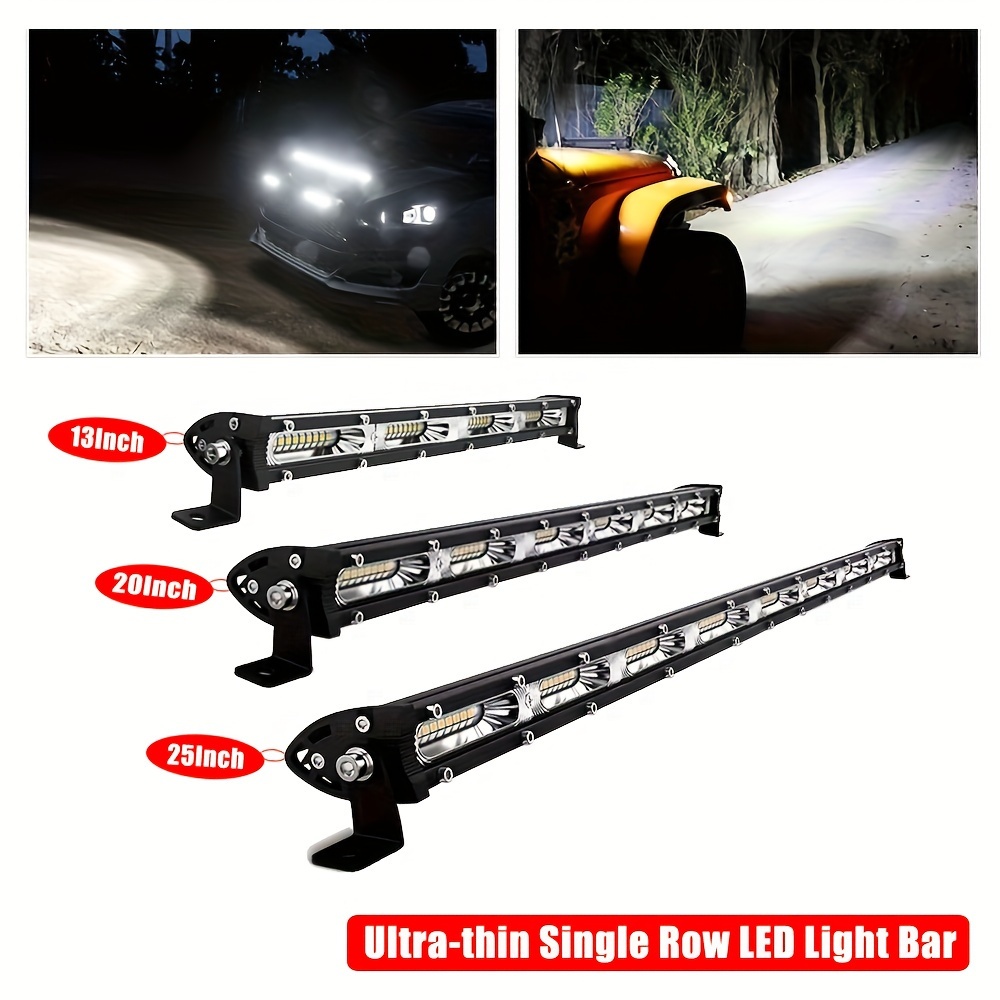 

Row Led Bar, 13in/20in/25in, 3000+ , 12v-24v, For 4x4 Trucks, , Suvs, , No Battery Included