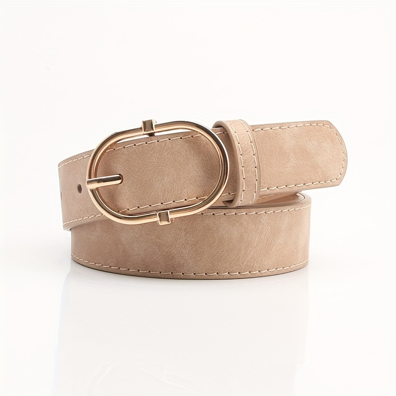 TEMU Nouvelle ceinture pour coréen , ceinture de taille simple et polyvalente à boucle à épingle en alliage pour avec