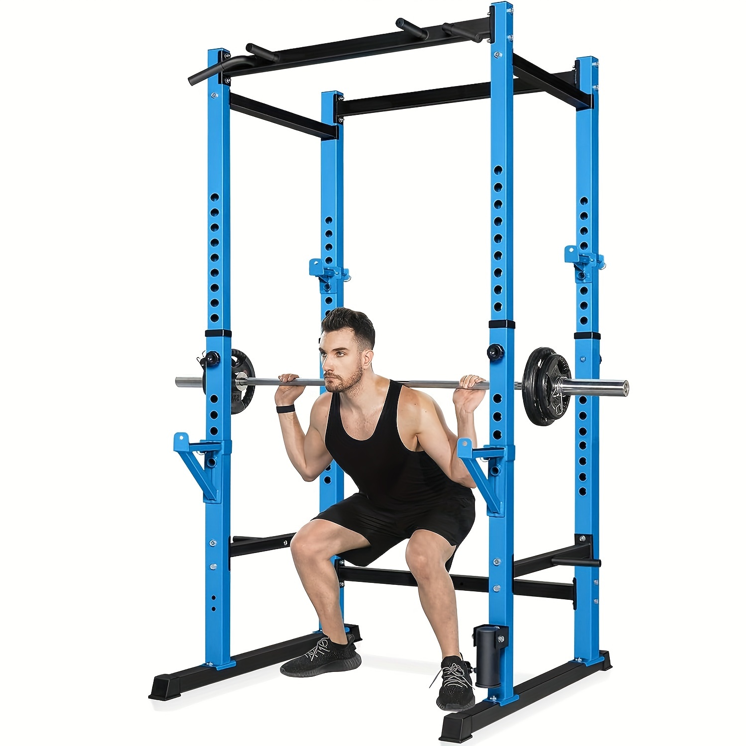 adjustable squat stand rack power rack 660lb capacity rack Temu