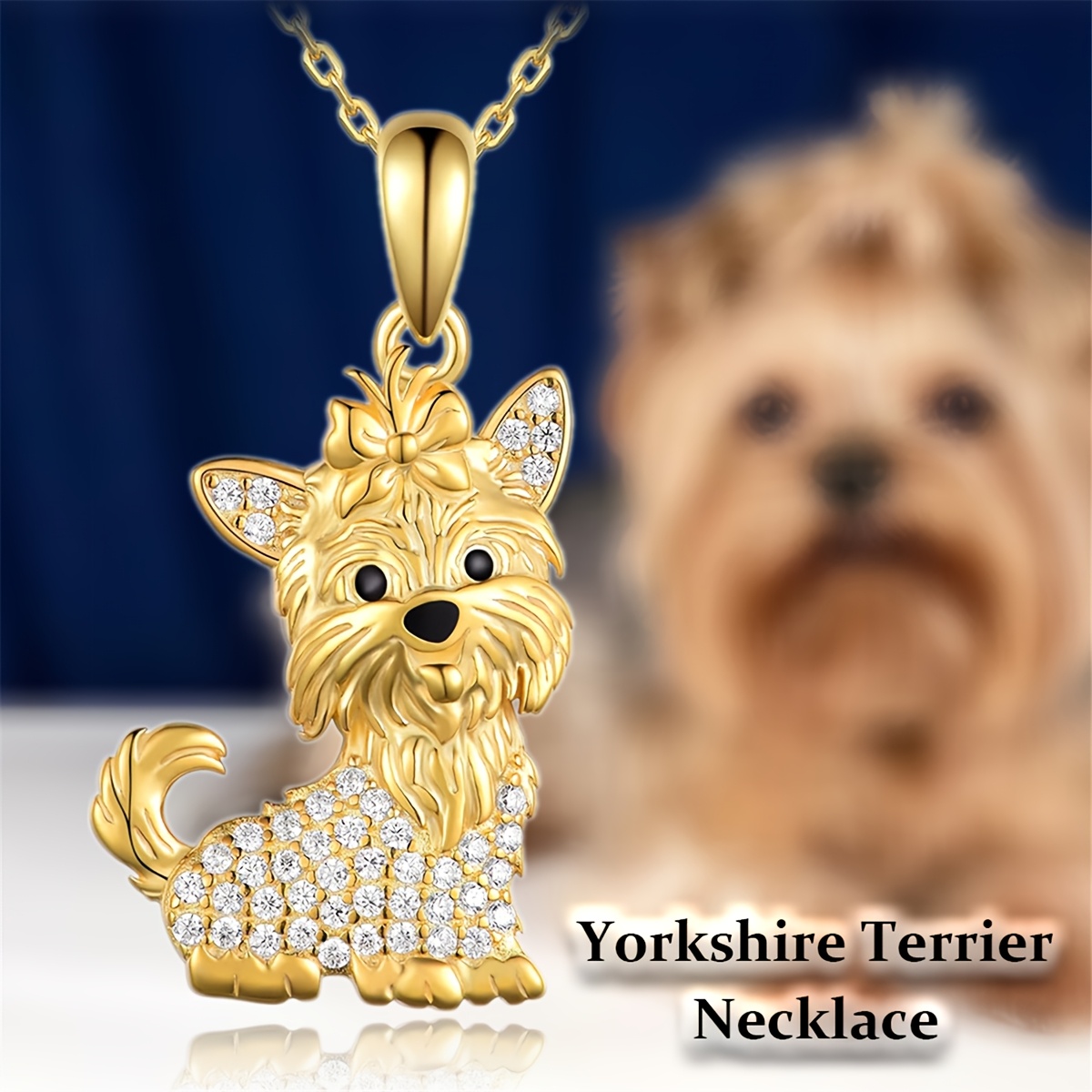 dog pendant necklace sold on Temu Australia