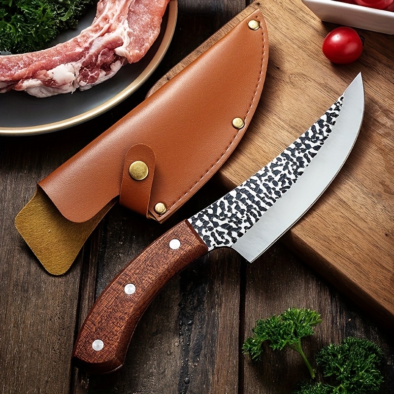 TEMU Exquisite Kitchen Knife Set, Professional Boning Knife. An Helper For The Kitchen, Light And Elegant To Use, Making Your More Wonderful. A Gift.