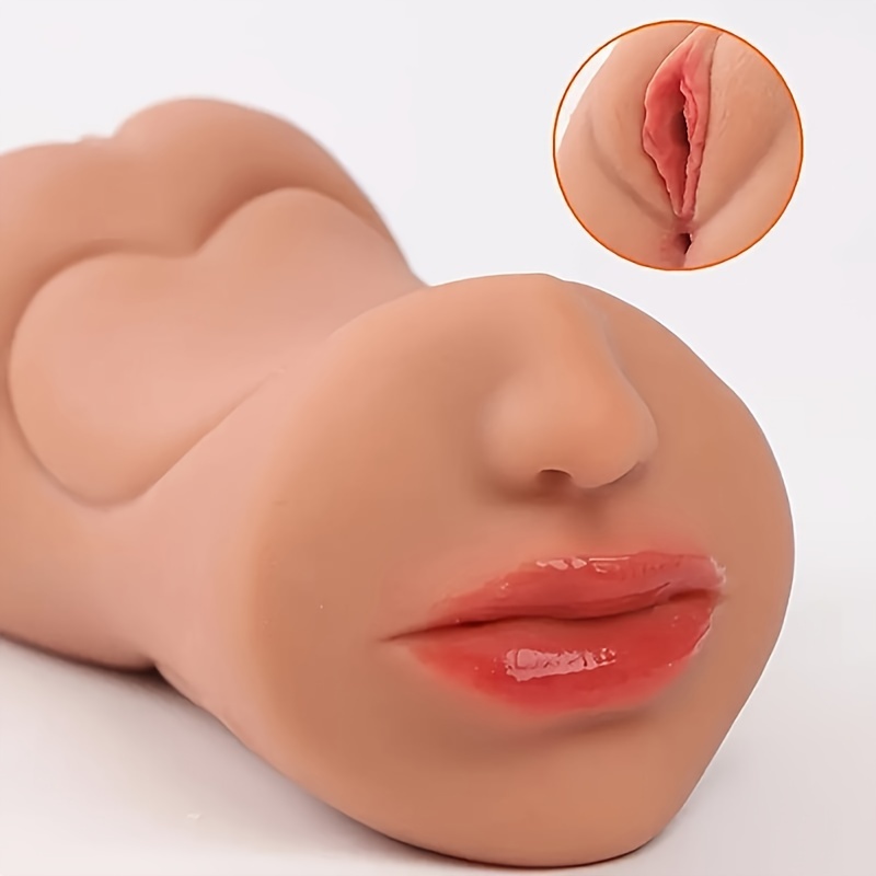 1pc 3 in 1 male realistic texture mouth with tight doll adult toy details 1