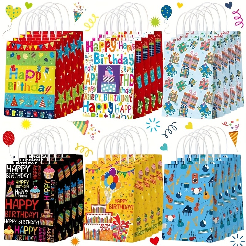 

12/24- Assorted Kraft Gift Bags For And