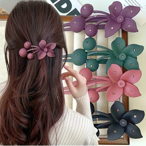 5pcs large cherry duckbill hair clips for women large hair clips for updos and back of