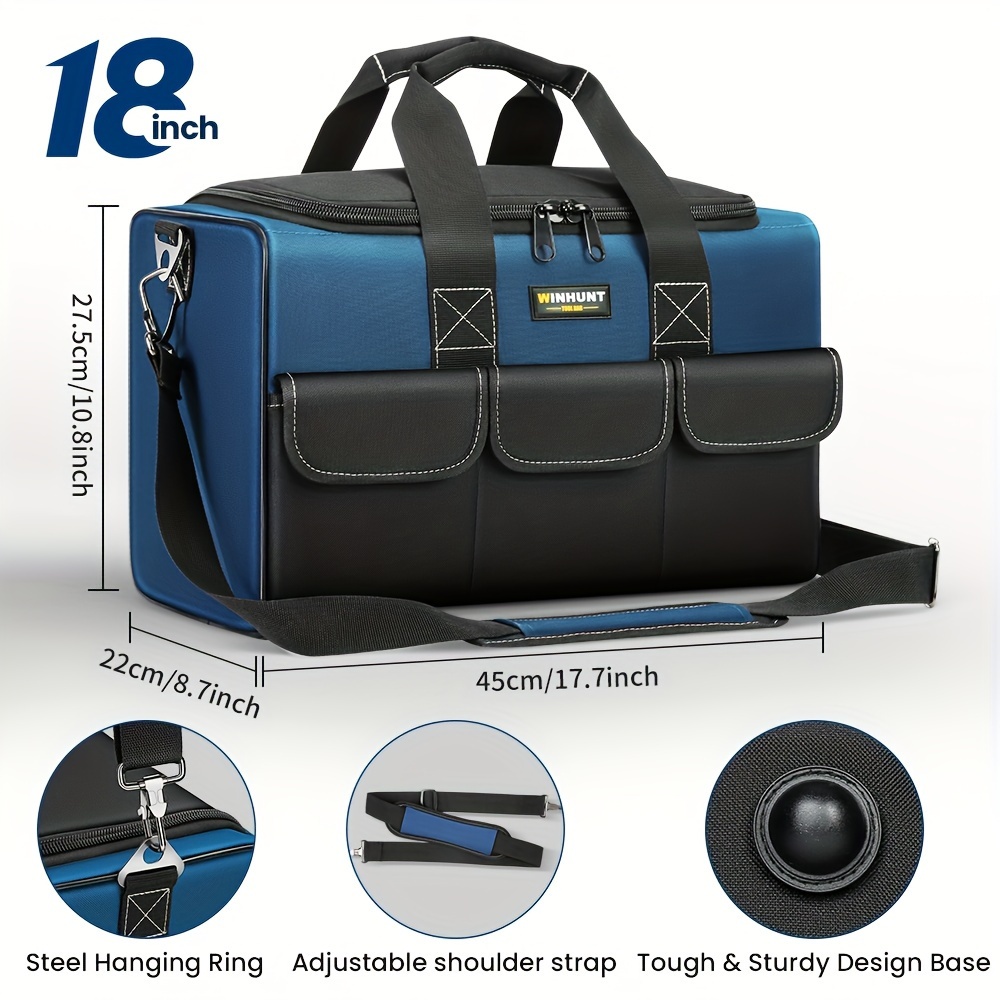 heavy duty 12 pocket tool bag portable organizer Temu United