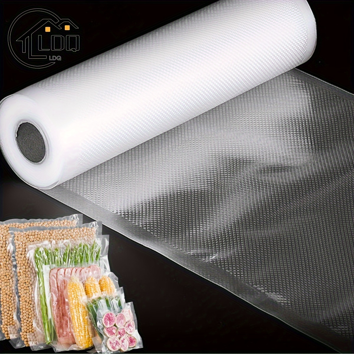 

1 Roll Vacuum Bags For Food Preservation, Vacuum Sealer Storage Bags For Meat, Steak, And More, Sous Vide Bags, To Keep For Hotels