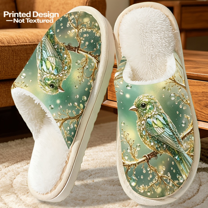 TEMU Printed Design Non-textured New Arrival 2026 Women's Indoor Slippers Bedroom Slippers With Lightweight Casual Printed House Shoes Gift , Women