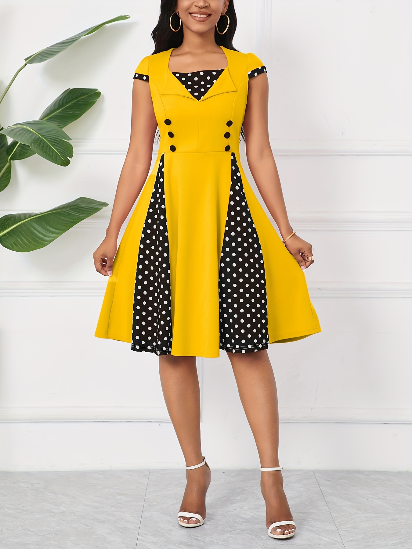 carlita mini dress yellow Princess Polly Mustard Dress 100% Cotton Aerie Ruffle And Eyelit Bohemian Mercari effortless frame for the décolletage Buy MORE TO COME Carlita