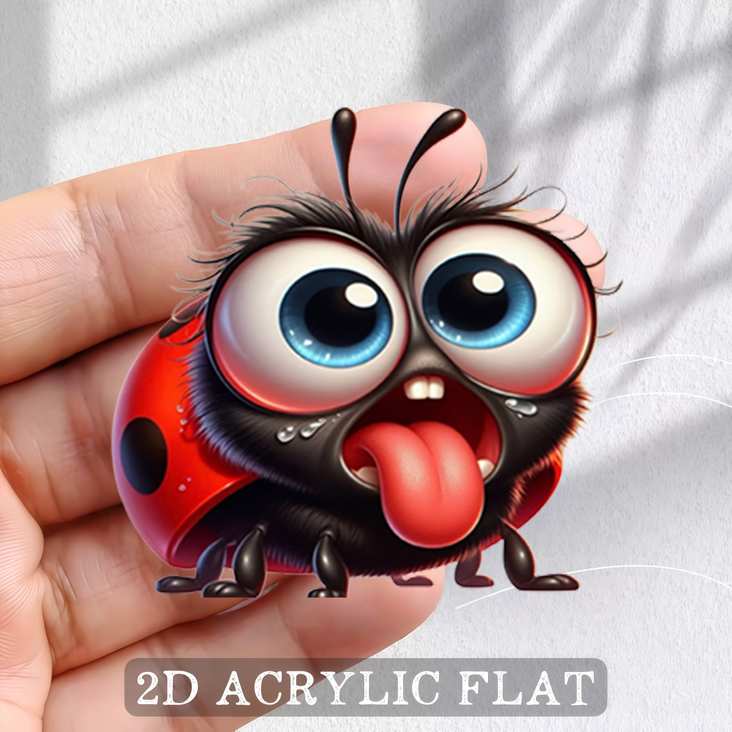 TEMU 1pc 2d Flat Printed Refrigerator Magnetic Decorative Sticker, Refrigerator Magnet. Features Bright, Long-lasting, Non-fading Colors. Strong That