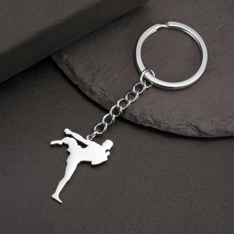 Porte-clé Décoratif Thème Taekwondo - Ornement 2D, Pour Clés, Sacs, Voiture, Fête, Décoration Pendante