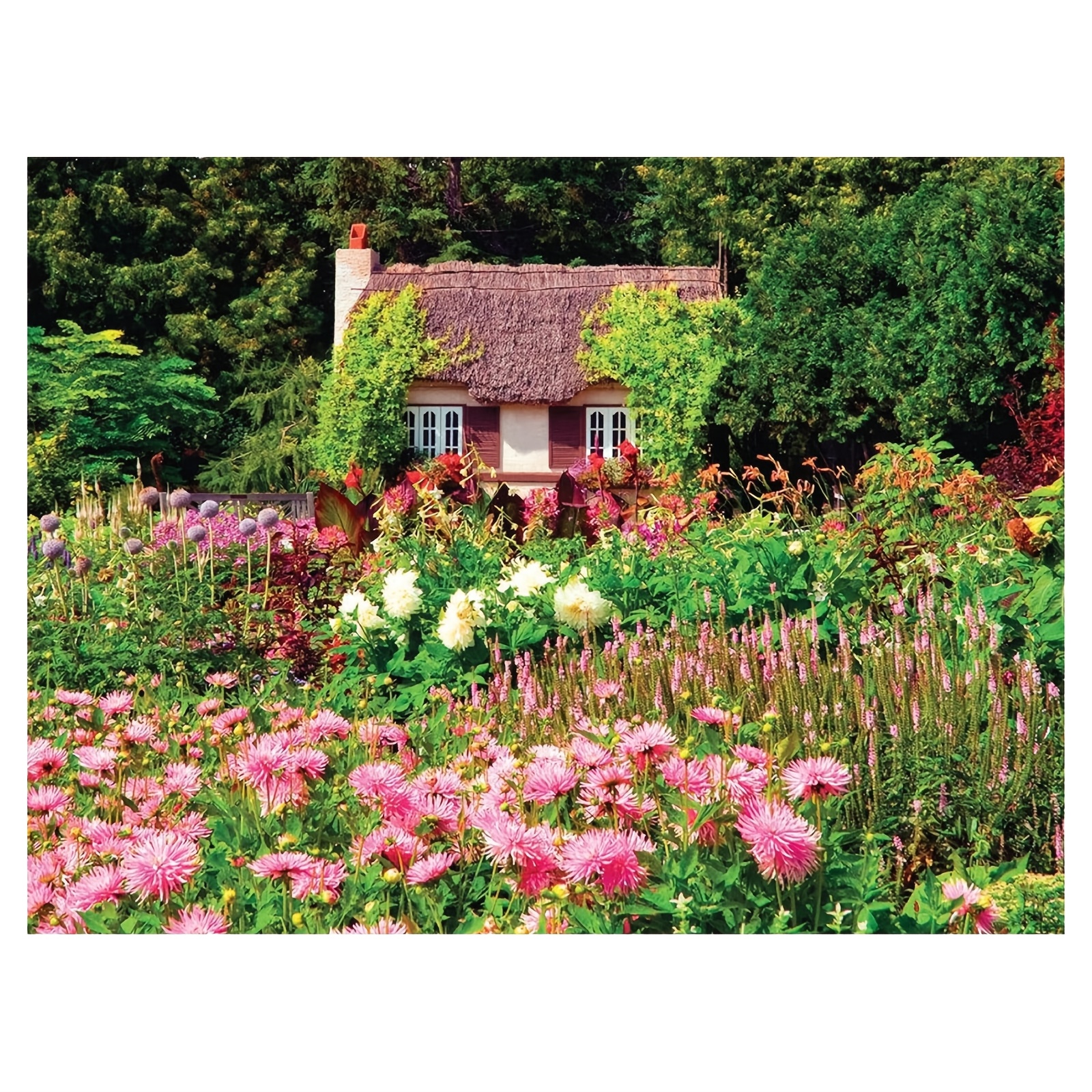 

Garden-themed Canvas Wall Calendar - , Paper, Large Monthly Grid With Holidays & Languages , 12x18 Inches, Painting , Home Office Organizer, Month Page