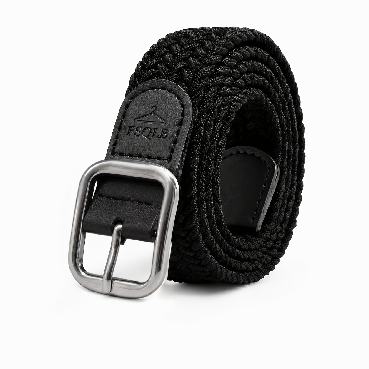 TEMU 1-2pcs Kids' Stretch Belt With Square Buckle, Fashionable Baseball Belt, Comfortable Waist Belt, Boys' Baseball Belt, Suitable For Daily Use,