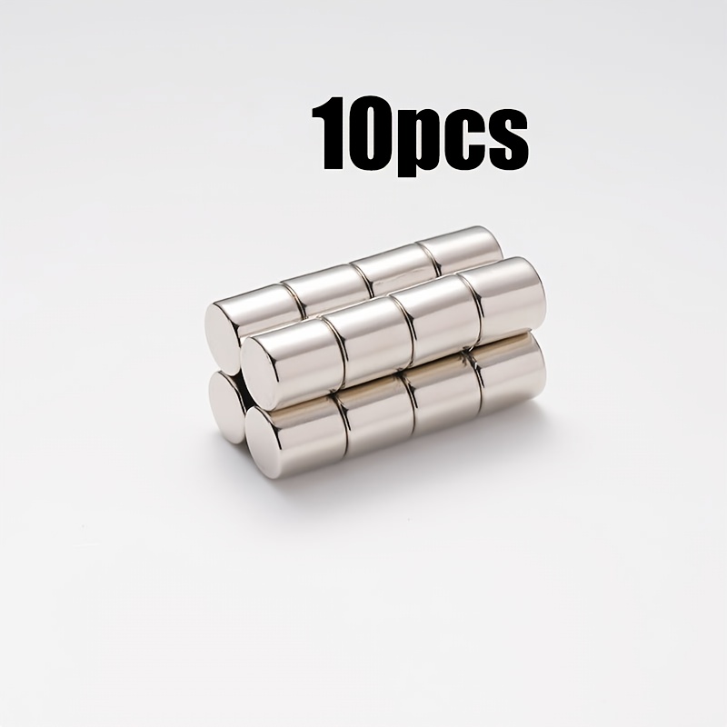 

10/20pcs 10x10mm Neodymium Magnets, Round Fridge Magnets, D10mm*10mm Whiteboard Magnet, Suitable For Office, Fridge, Kitchen