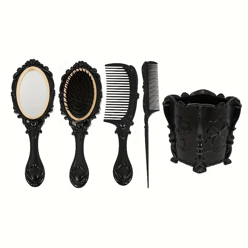 

Comb Set, Scalp Massage Hairbrush With Mirror, Comb, Makeup Hair Comb