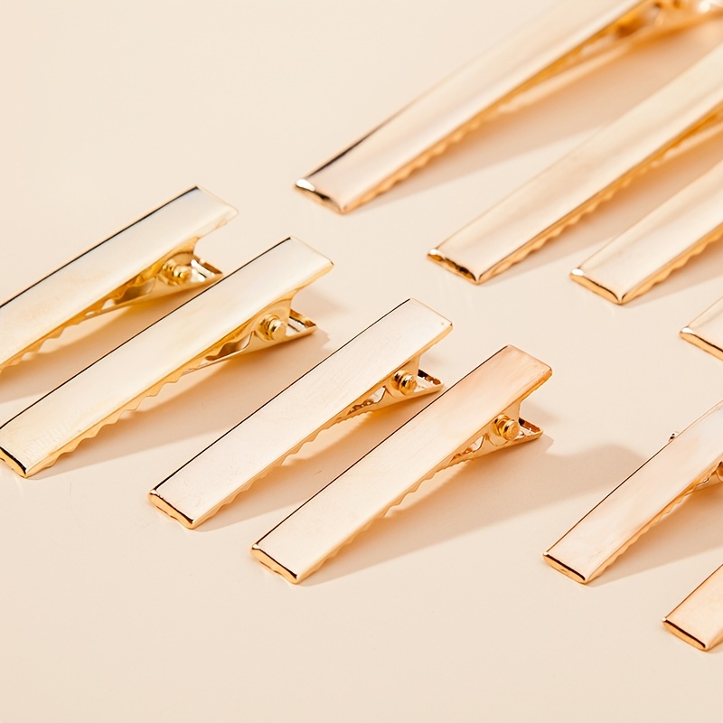 TEMU 10 piezas de pinzas para el pelo tipo , bases de pinzas cuadradas, pinzas de de material a , pinzas de , accesorios para pinzas de pelo