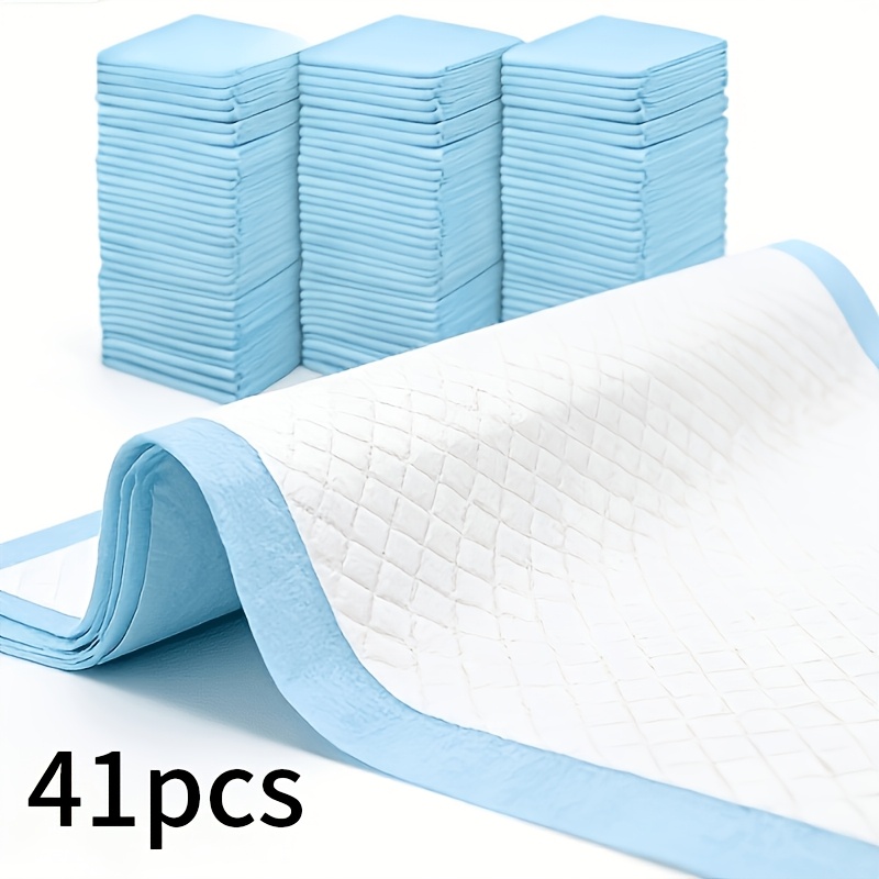 TEMU 41pcs Disposable Pet Pee Pads, Puppy Training Pads, Suitable For Dogs, Cats, Rabbits, And Hamsters, With Super Absorbency, Dog Toilet Training
