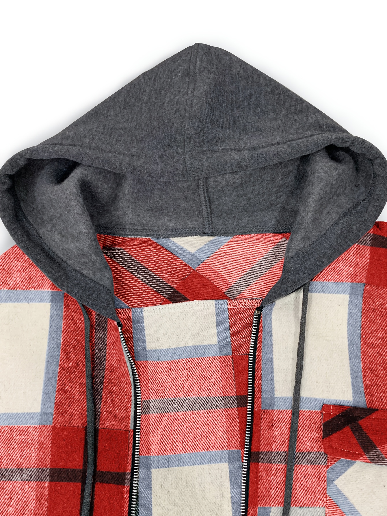 mens flannel jacket sherpa lined shirt jacket zip - Temu South Africa