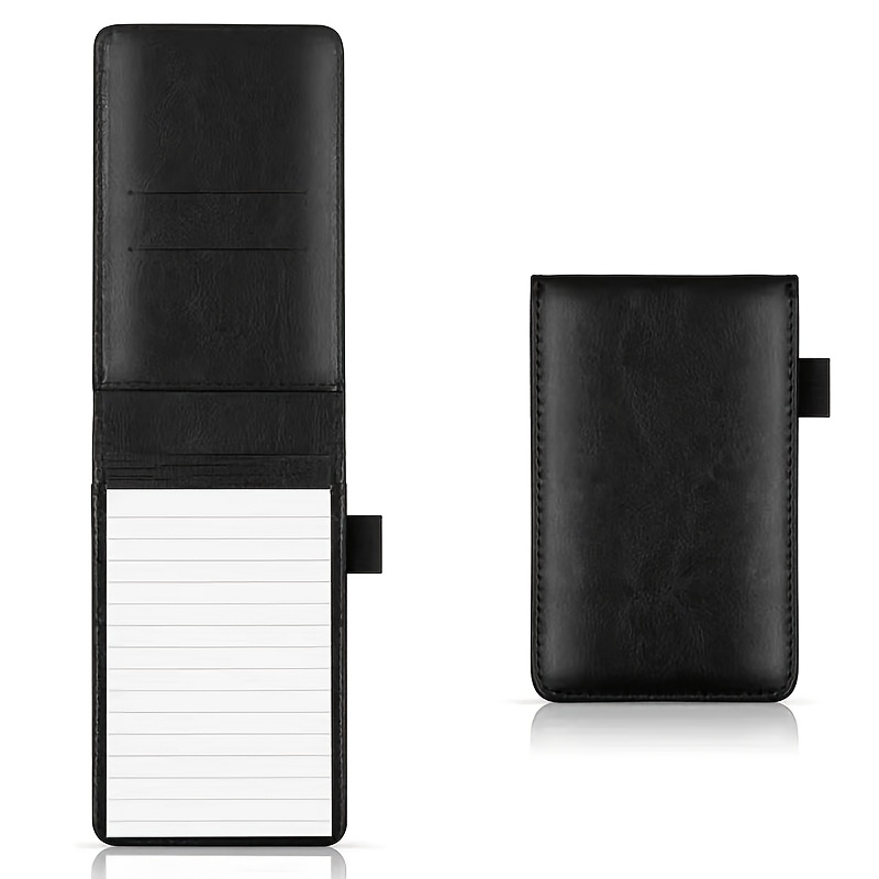 TEMU Agenda de poche A7 avec couverture en cuir PU, petit carnet et bloc-notes, agenda professionnel pour fournitures de bureau et scolaires
