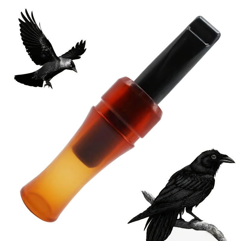 

[1pc Realistic Crow Call Whistle] 1pc Realistic Crow Call Whistle, Pvc Outdoor Hunting Decoy Whistle, Transparent Brown, Authentic Crow Sound Whistle For Hunting Enthusiasts