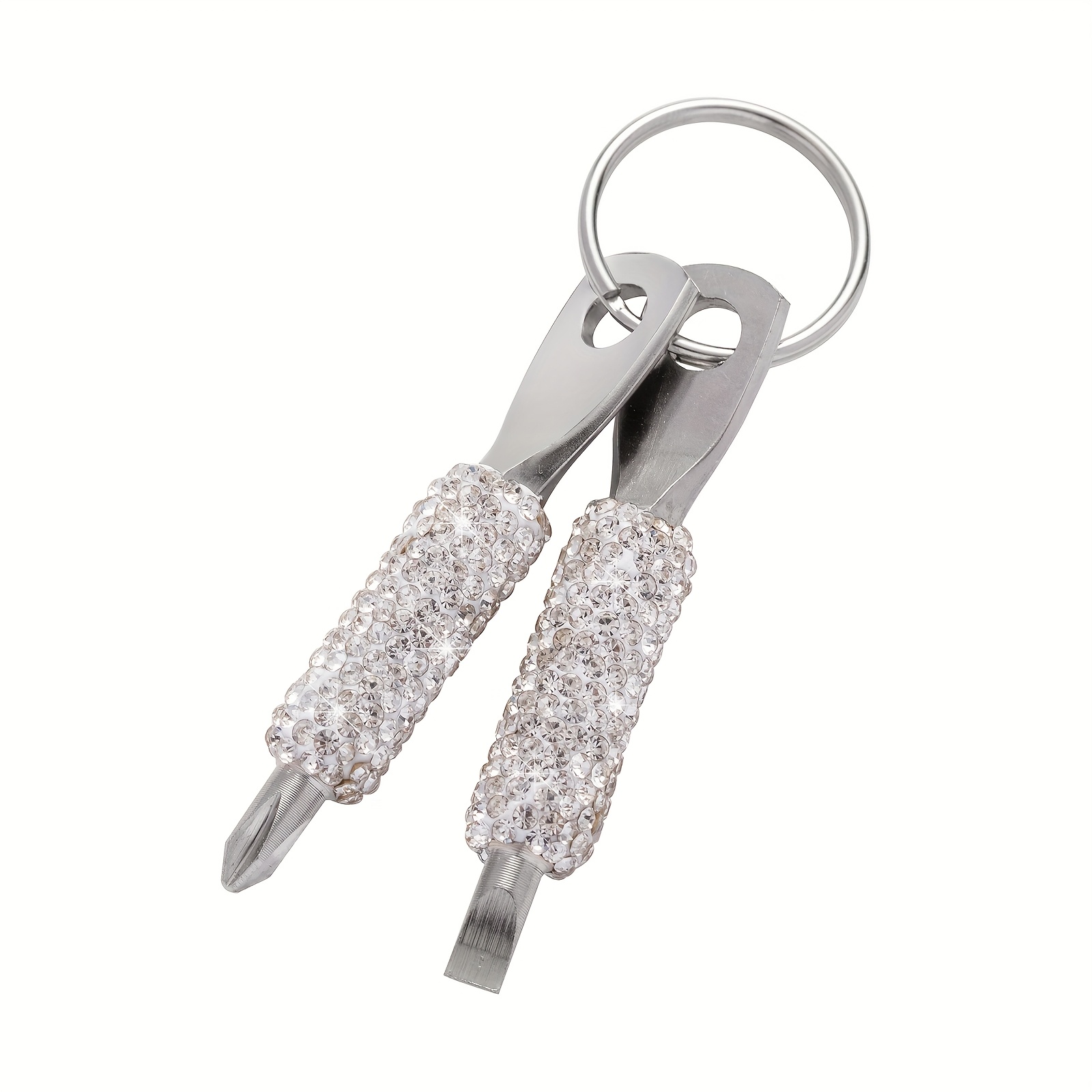 Image of Encrusted Keychain. Screwdriver Keychain. Creative Keychain