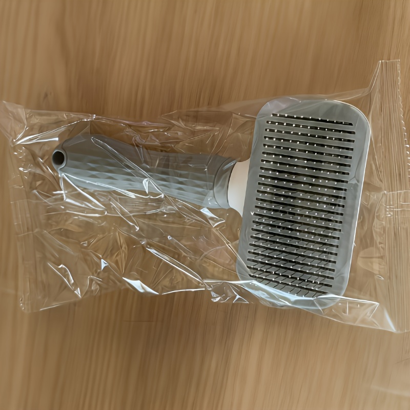TEMU 펫 마사지 빗, 털 정리 및 그루밍용 펫 브러시, 원클릭 밑털 제거, 강아지와 고양이를 위한 그루밍 도구