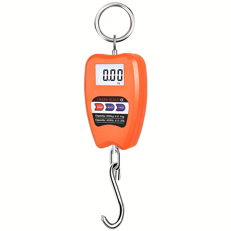 E-shop HOTU Digitale Hängewaage, Kunststoff, Batteriebetrieben (Nicht wiederaufladbar AAA), Tragbares Wiegegerät für Zuhause und Outdoor