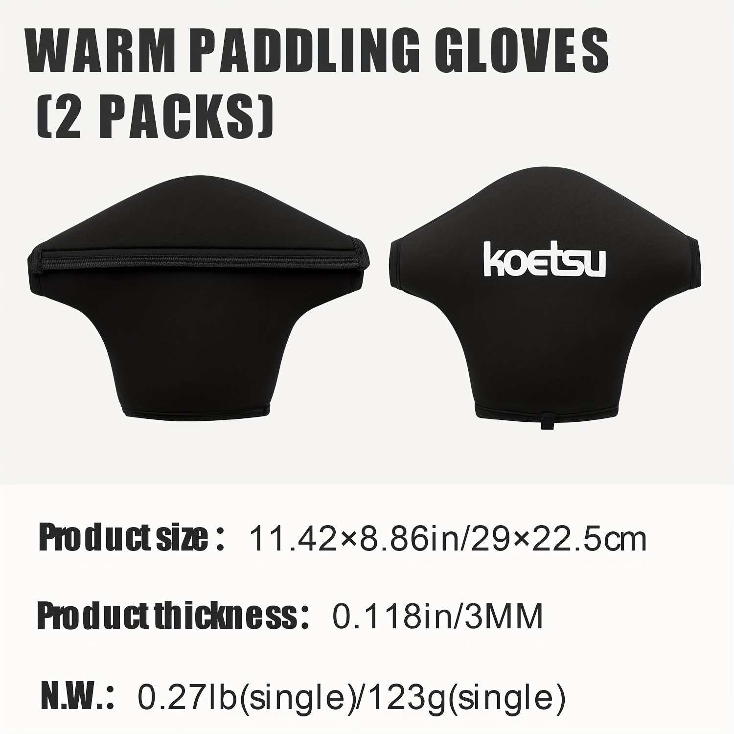 Image of Koetsu Sports Gloves - Ideal Equipment For Kayak And Canoe Enthusiasts. , Paddle Comfortably, And Avoid Freezing.