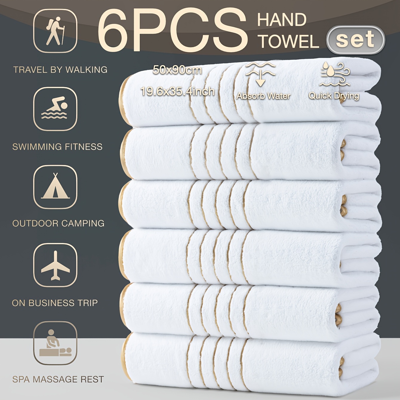 TEMU Toalla de Terciopelo Coral Súper Absorbente y Cómoda Toalla Grande de Terciopelo Coral Toalla Extendida Toalla de Baño Toalla Grande para el