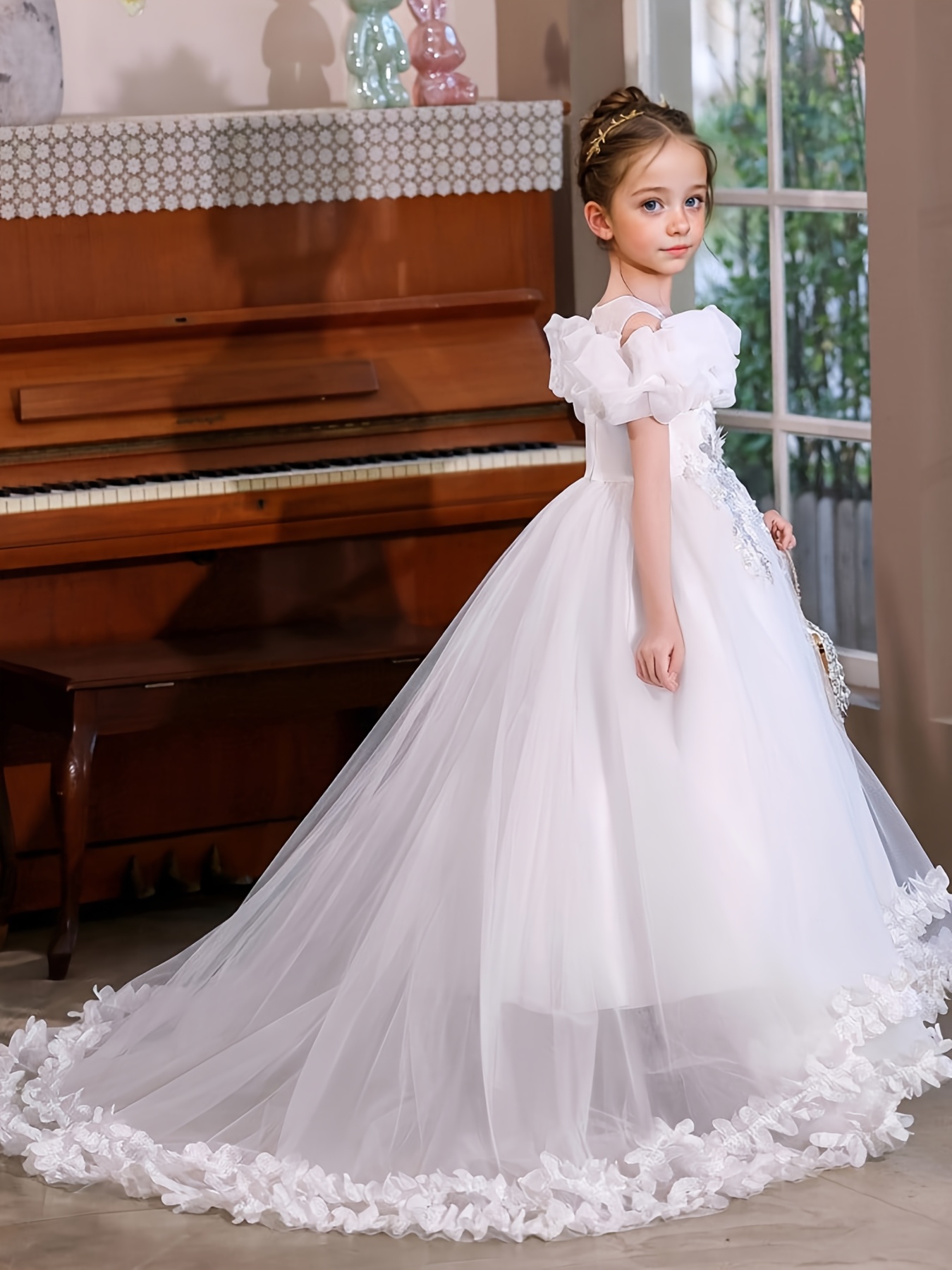 girls tuxedo dress high end dress mesh dress important - Temu Mauritius