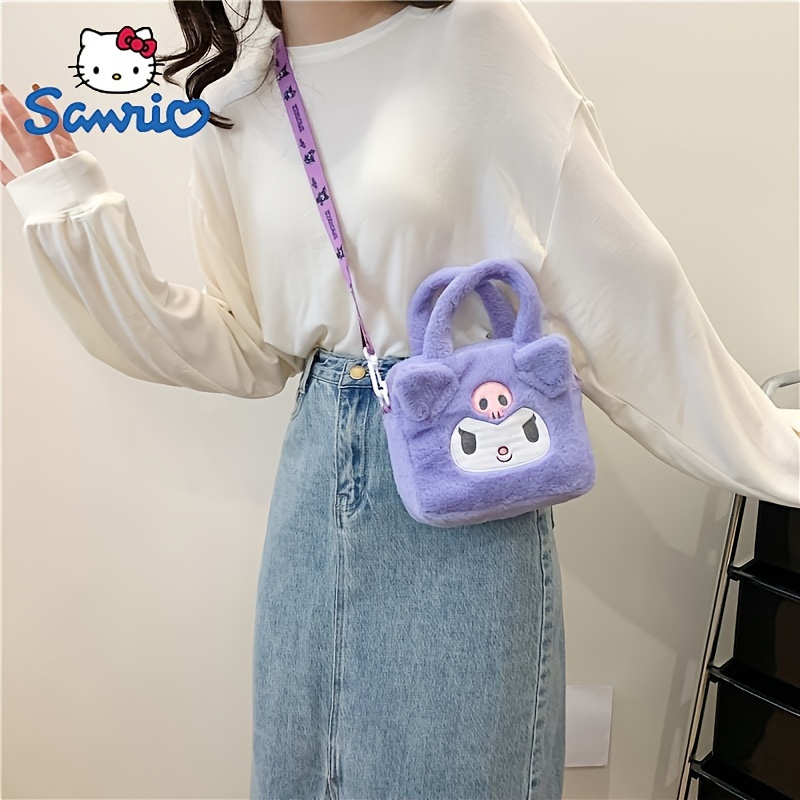 Authorized Hello Kitty, Kuromi, My Melody Plush Handbag, Melody Plush Bag, Kuromi Cinnamon Dog Shoulder Bag, Party Gifts, Valentine's Day Gifts