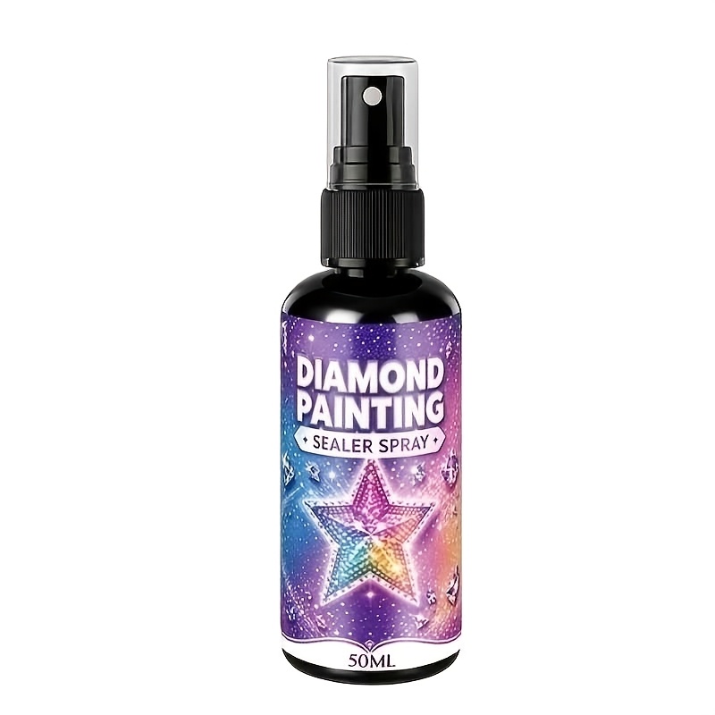 TEMU Diamond Painting Glossy Spray, Anti-falling Sealing Spray, Transparent Long-lasting Glossy Protector, Suitable For Diamond Paintings, Handmade