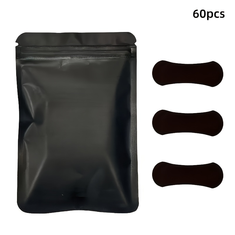 Image of 60pcs Black Nasal Strips - Breathable, Comfortable & Flexible Design, Easy To Apply, Durable Fit For Daily Use, Sports & Outdoor Activities