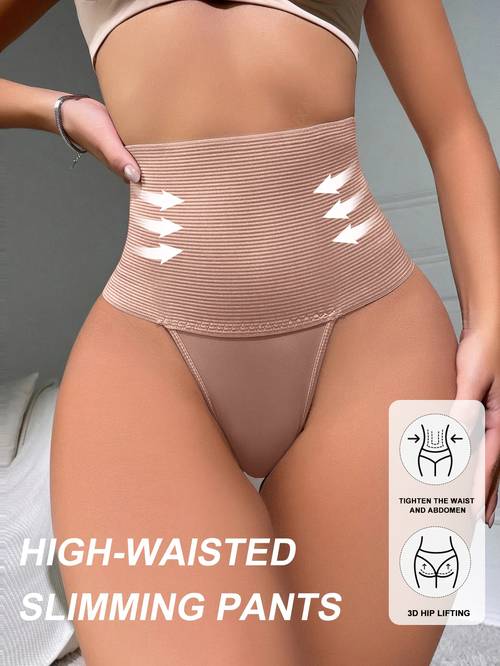 1pc womens high waisted tummy control underwear adjustable black shaping panties with compression waistband breathable low hip hugging fit for postpartum and daily wear no bulk hand washable