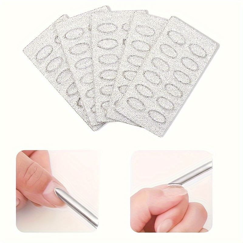 

Ensemble de 50 mini limaces à ongles LUSLUKING - Feuilles à auto-adhésives, hypoallergéniques, /150/180/240 grain, outils de manucure et pédicure, pousse-cuticule et pré-polissage, qualité salon à