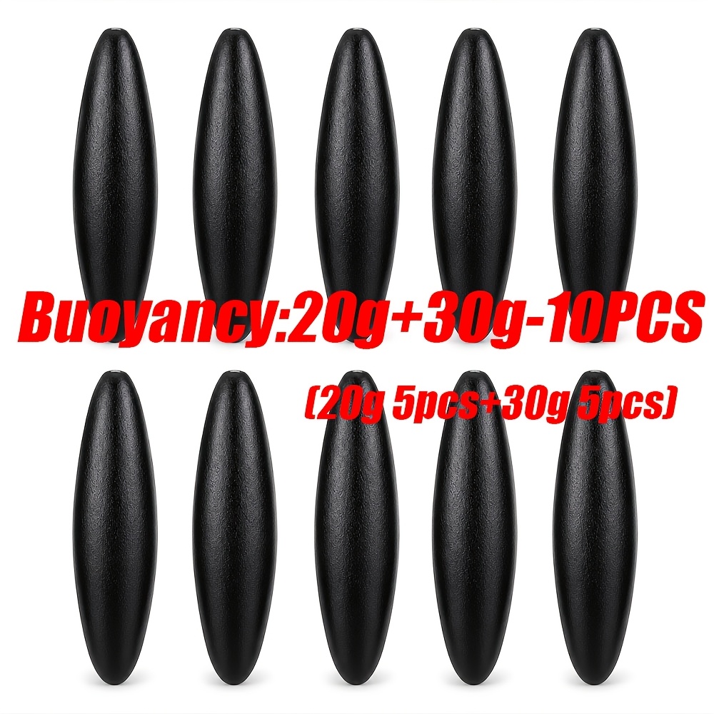 TEMU VIPFISH 10 Stück ovale Angelposen, 20G/30G/40G Schaumstoffposen für Wels, , Surf, See & Flussangeln