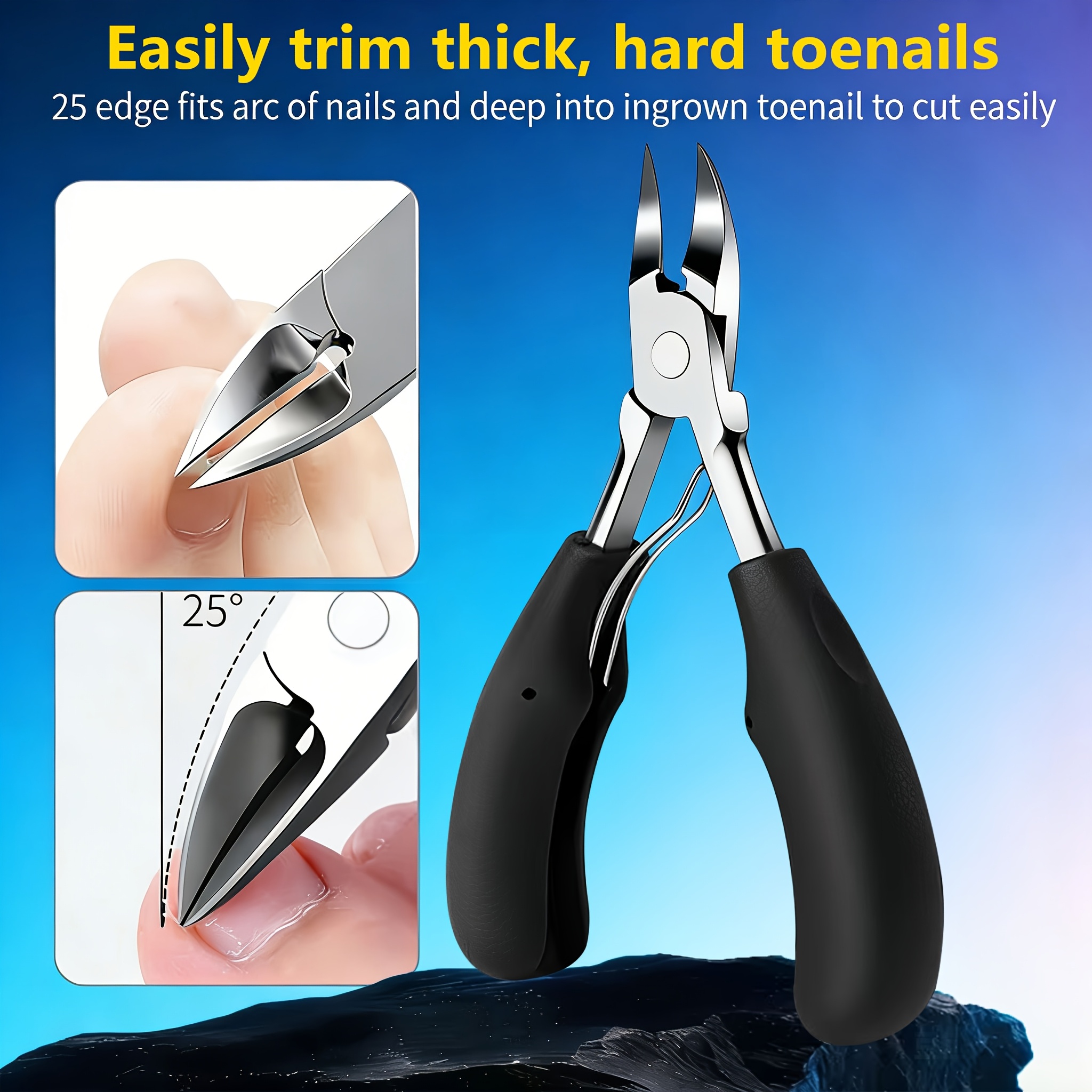 16pcs Heavy-Duty Toenail Clipper Set