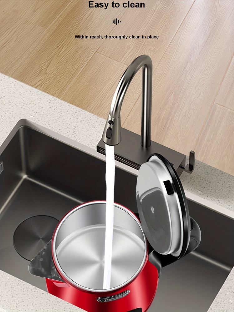 GELAIBO 1.8L Голям електрически кана | Дисплей за температура с указател в реално време, бързо варене, автоматично изключване, защита от варене без вода, неръждаема стомана