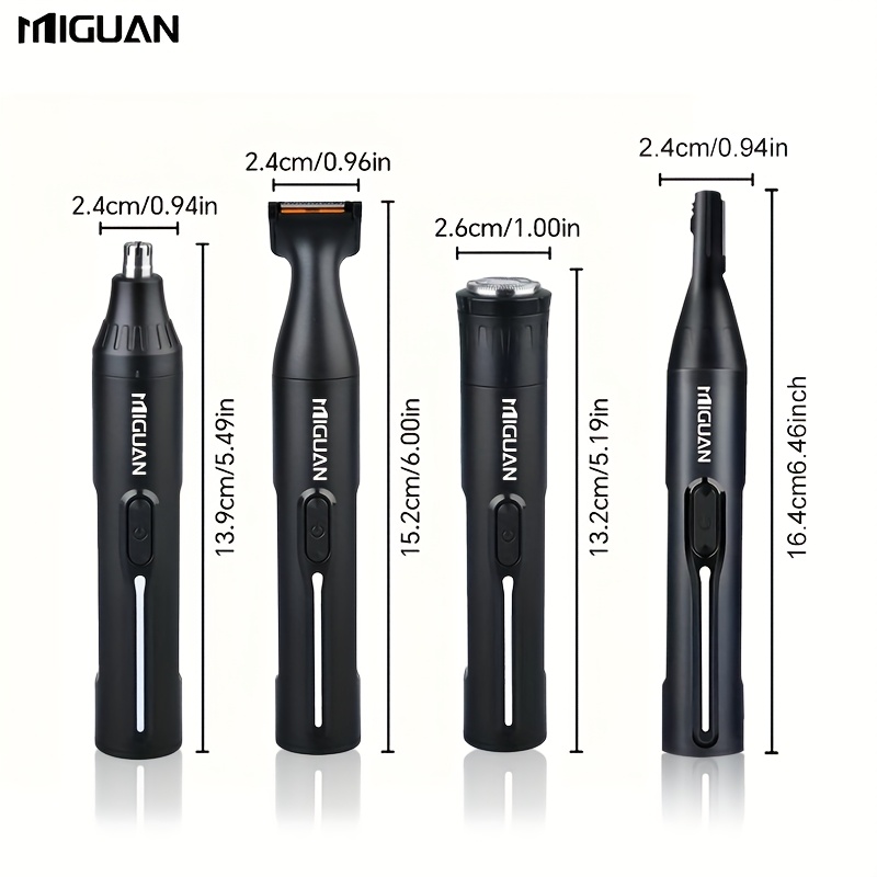 multi purpose mens electric ear and nose trimmer 4 in 1   kit electric eyebrow   shaver sideburns trimmer usb charging personal care tool for men holiday gift Product details 7
