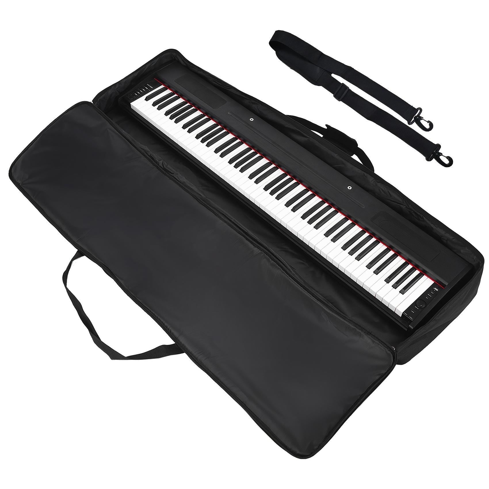 

Waterproof & Shock-resistant 88-key Electronic Keyboard Case - Polyester, Hand-washable, Black