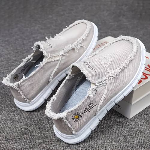 womens slip on sneakers breathable fabric upper and lining comfortable rubber sole low top casual shoes suitable for s multi color and multi purpose shoes versatile design comfortable for daily wear women