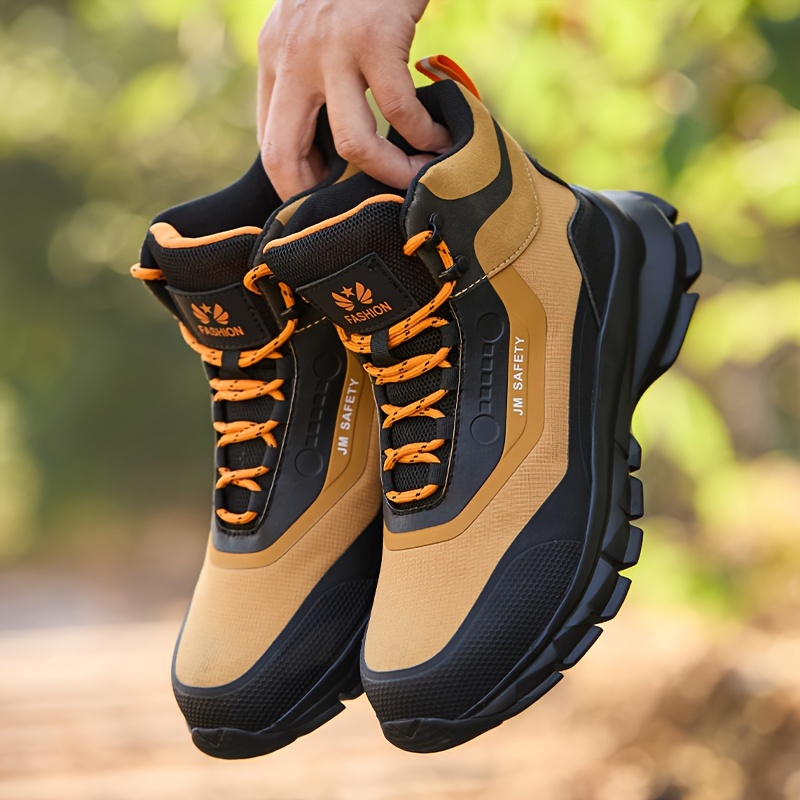 Botas de senderismo para hombres, zapatos de escalada y plantilla  parte de tela transpirable de EVA, c