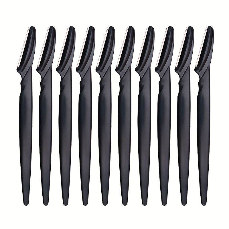Image of 10pcs/set Shaver And Razor Set, Safe Eyebrow Trimmer And Razor, Exfoliating Light Beige Planer Tool, Body Hair Removal Trimmer And Facial & Eyebrow Razor Set
