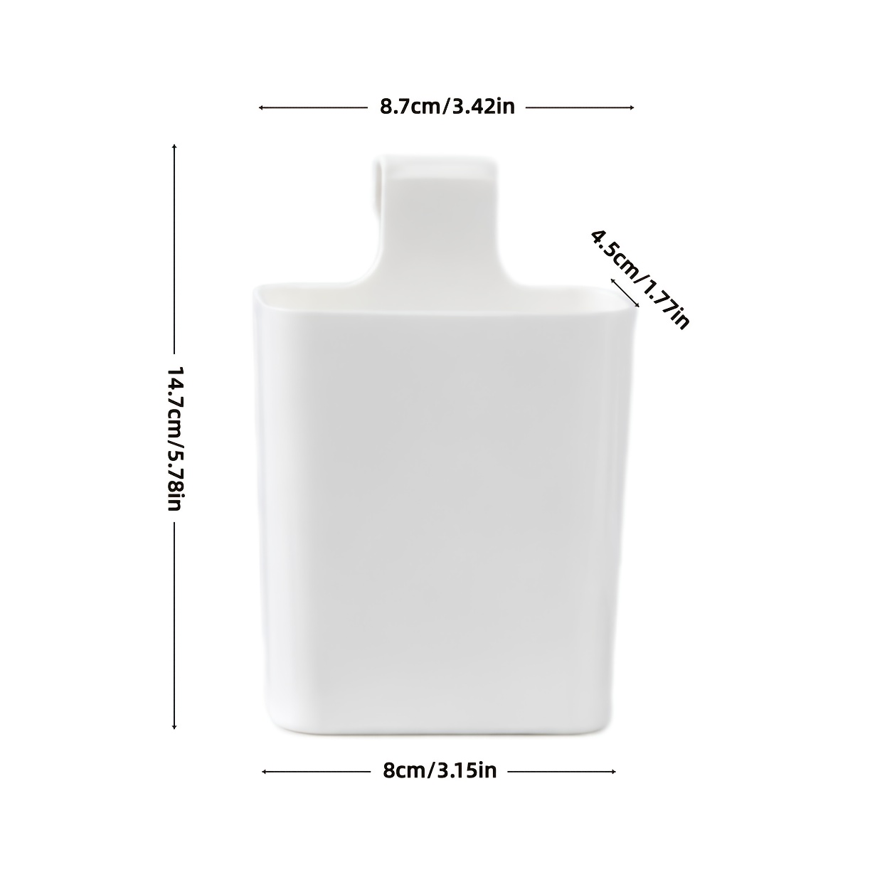 TEMU Pièces de rechange pour réservoir de toilettes, distributeur de papier toilette solide, matériau plastique durable, système de recharge solide,