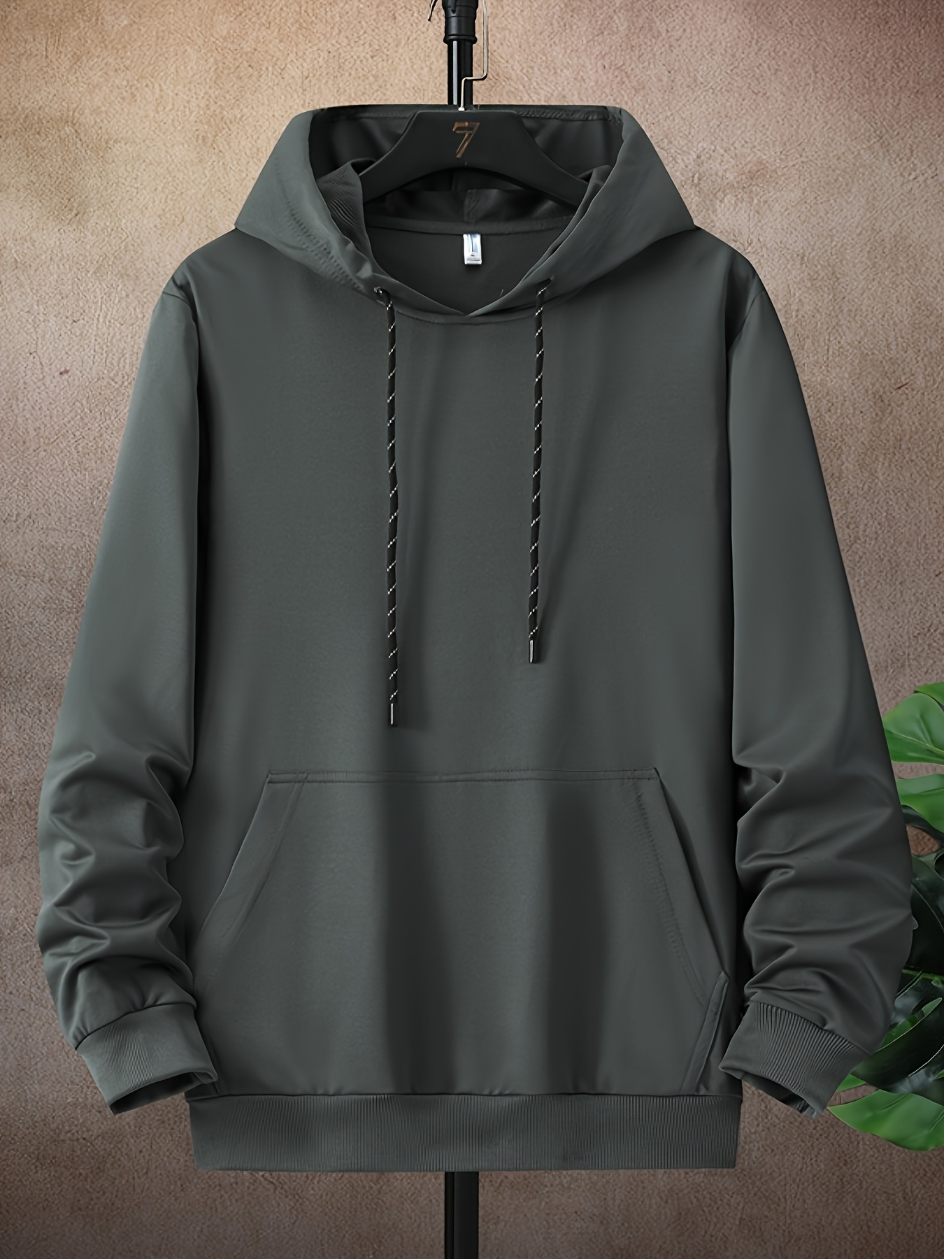 Thin Athletic Fit Hoodie Men's Lightweight Hooded Sweatshirt