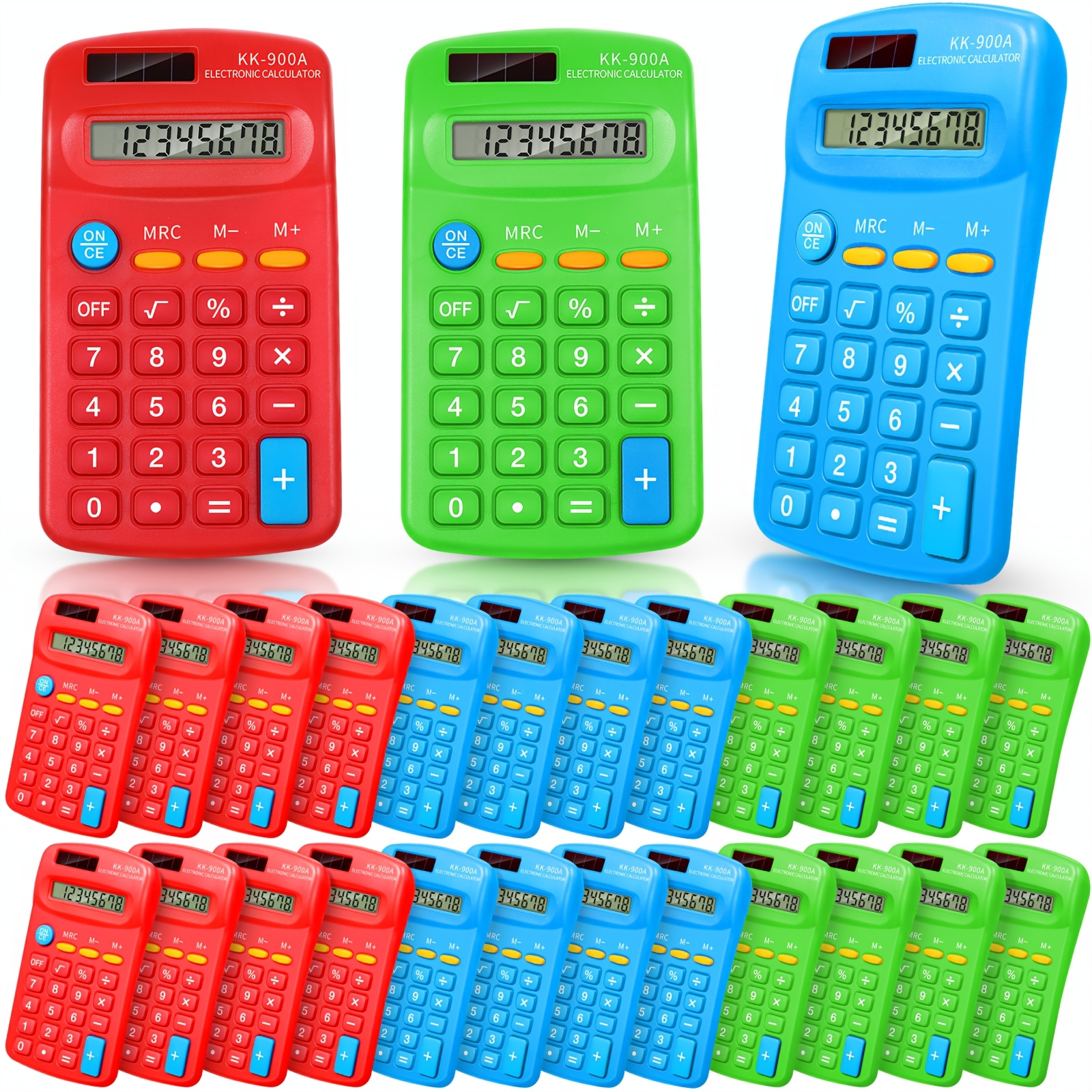 Tofficu 3pcs Basic Calculator Office Calculating Tool Professional Solar Calculator Dual Power Calculator Counting Accessory Kids Calculator Calculato Tofficu 3pcs Basic Solar Calculator Display Solar Power for Boys and Girls  Office and Daily Use Portable Cal : : Office Products