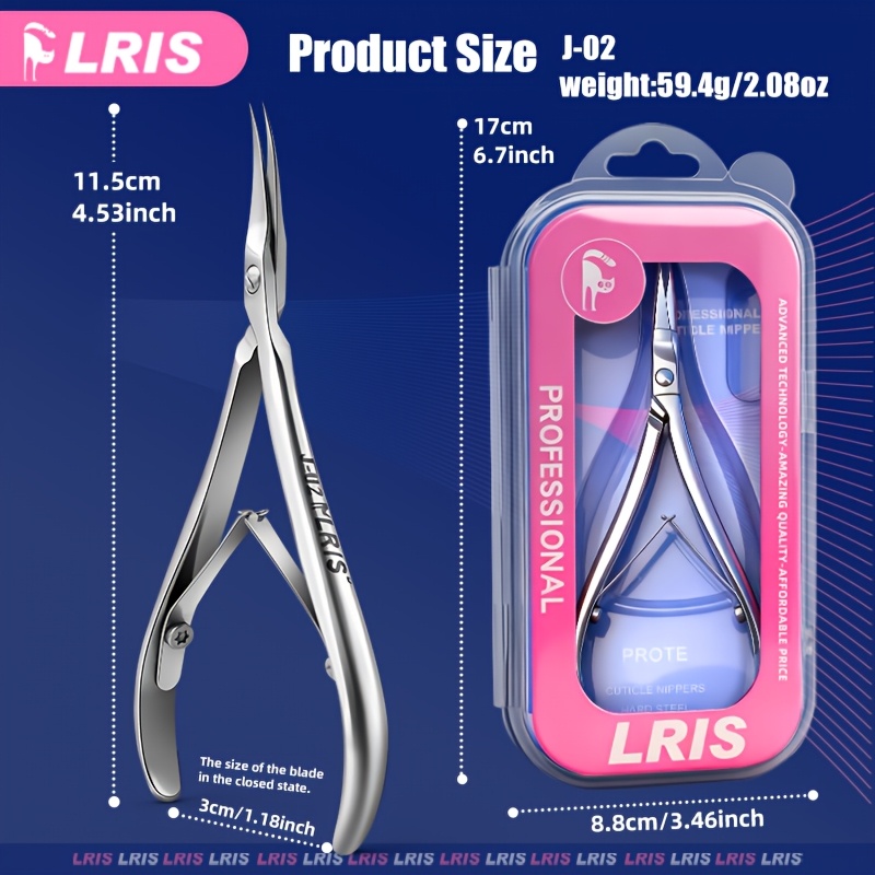 Image of Professional Stainless Steel Cuticle Nippers | Bending Blade For Precise Trimming Of Dead Skin, And Hangnails, Silvery