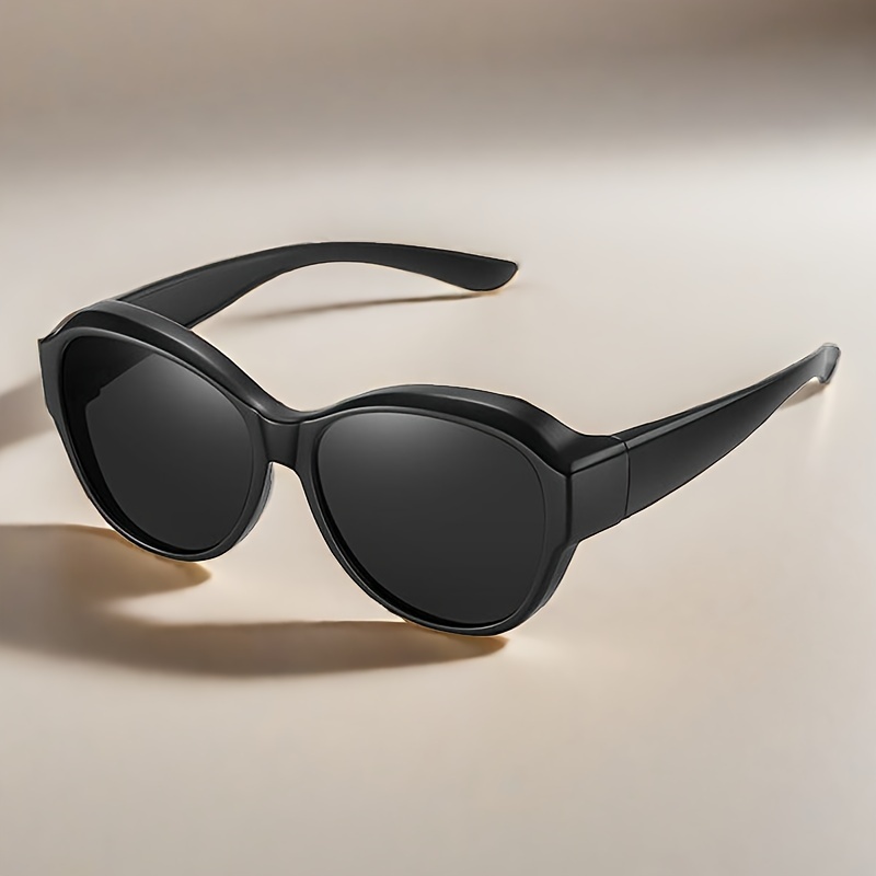 Polarized Wrap Around Sunglasses Clip Fit Glasses Men Women - Temu